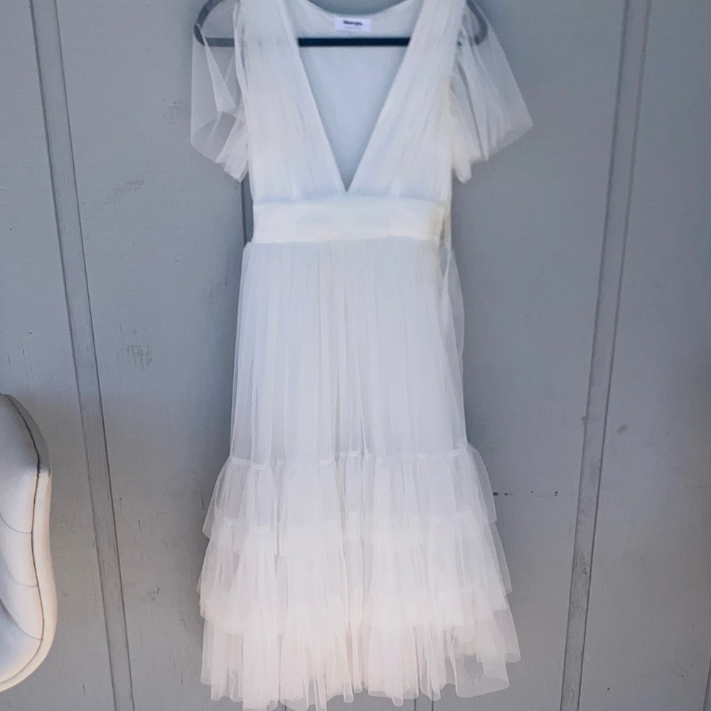 Showpo White Tulle Dress